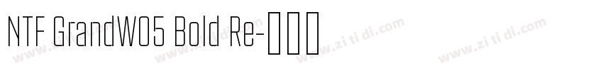 NTF GrandW05 Bold Re字体转换